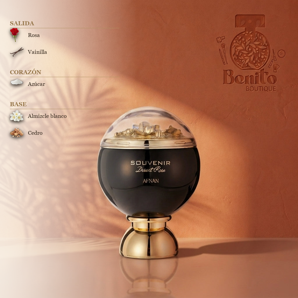AFNAN SOUVENIR DESERT ROSE EDP - Notas olfativas
