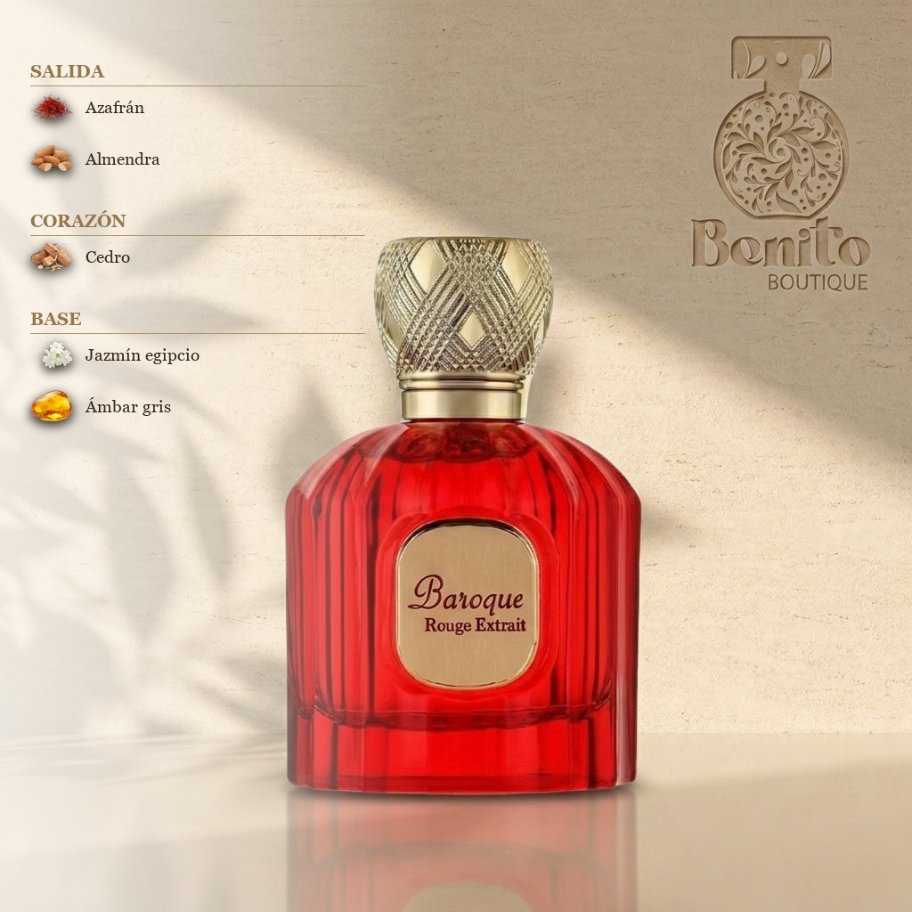 MAISON ALHAMBRA BAROQUE ROUGE EXTRAIT - Notas olfativas