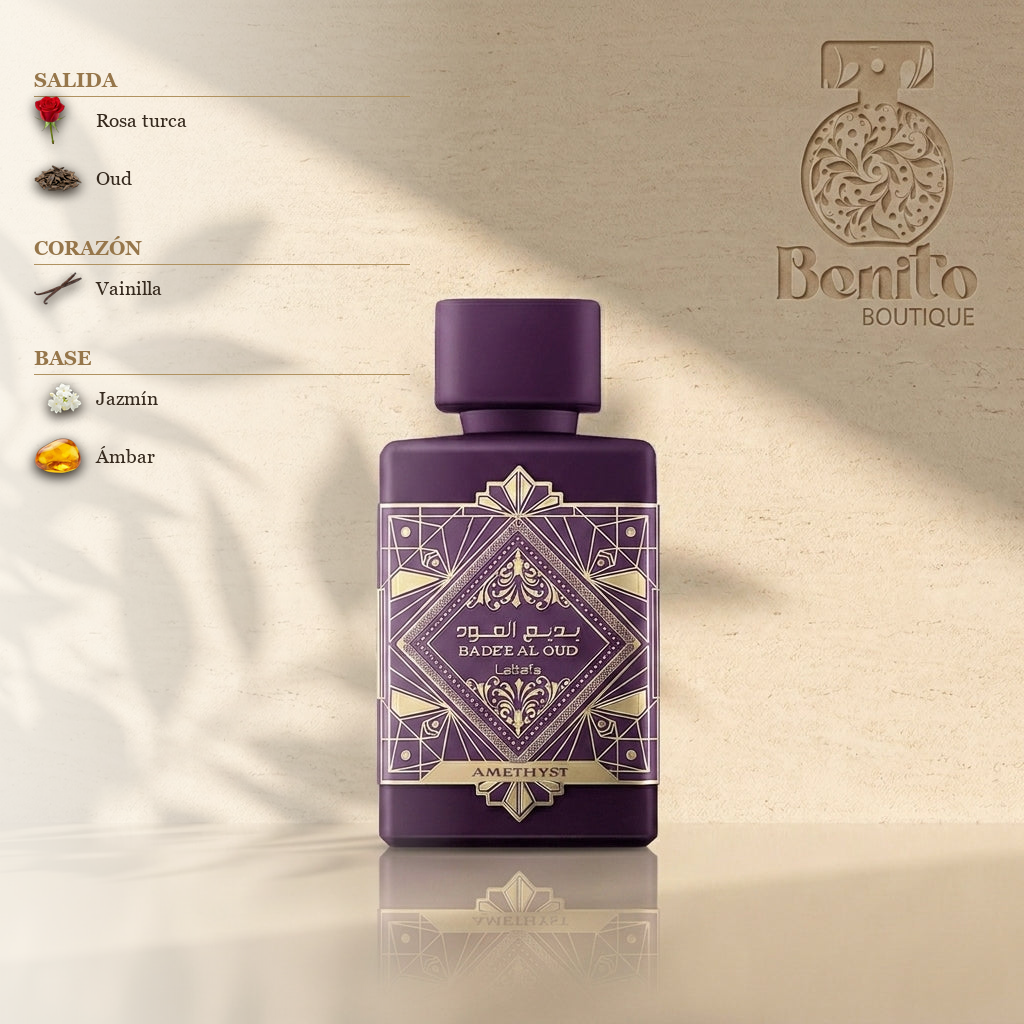 LATTAFA BADEE AL OUD AMETHYST EDP - Notas olfativas