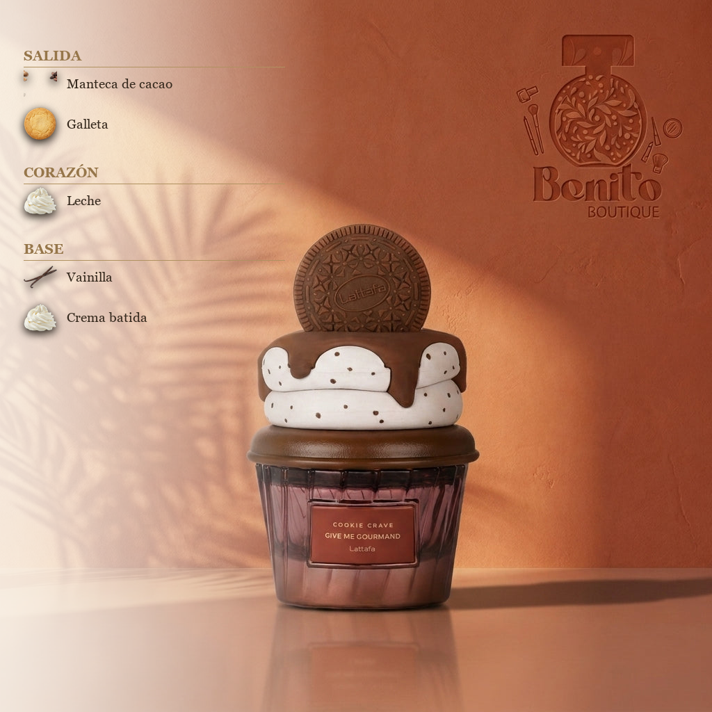 LATTAFA COOKIE CRAVE EDP - Notas olfativas