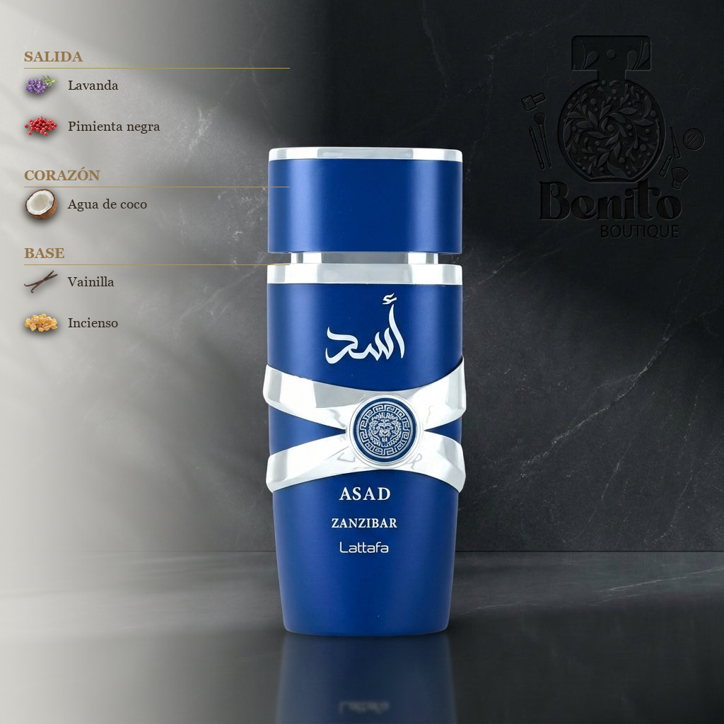 LATTAFA ASAD ZANZIBAR EDP - Notas olfativas