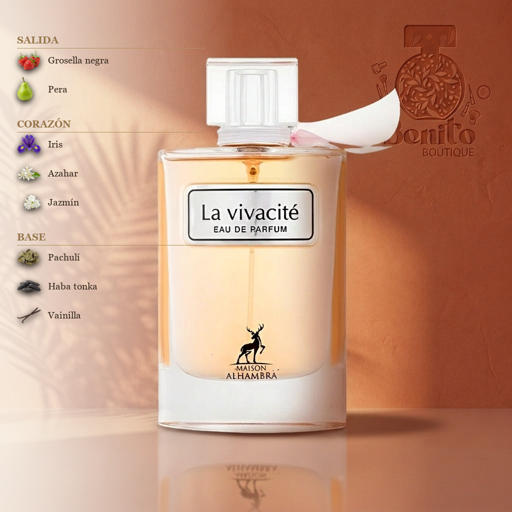 MAISON ALHAMBRA LA VIVACITE - Notas olfativas