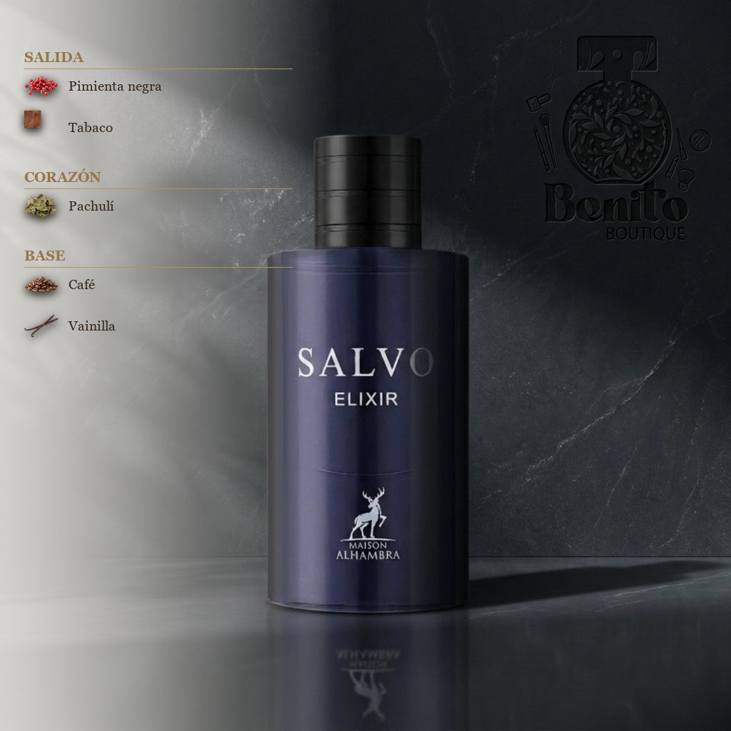 MAISON ALHAMBRA SALVO ELIXIR - Notas olfativas