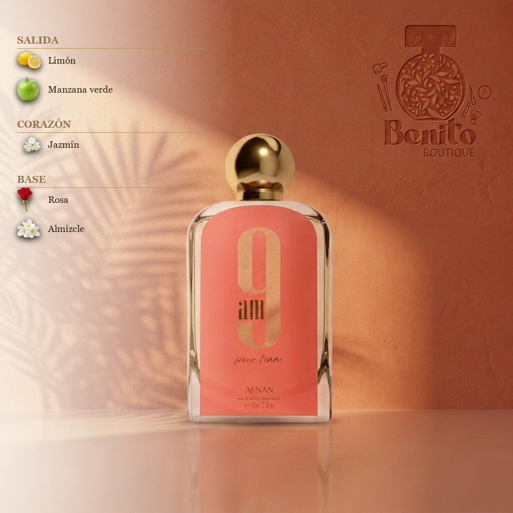 AFNAN 9AM FEMME EDP - Notas olfativas