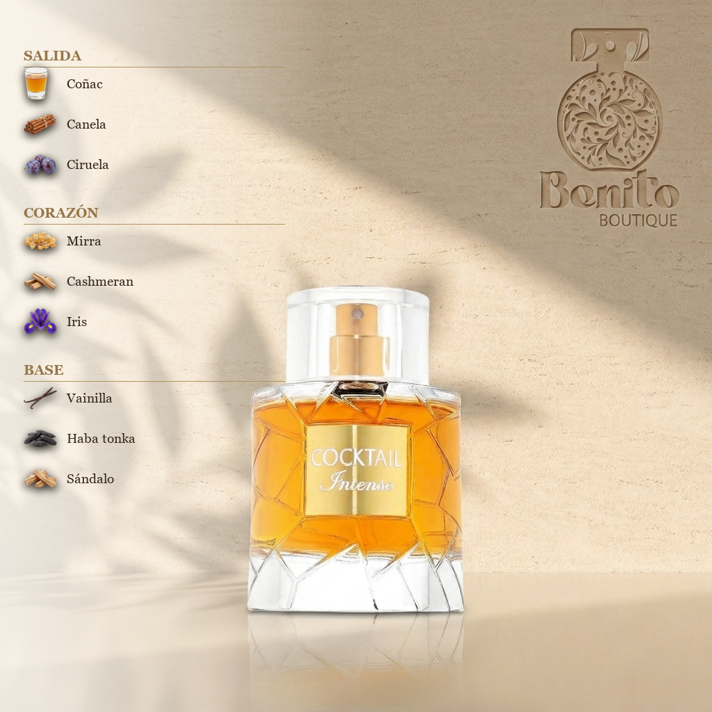 FRAGANCE WORLD COCKTAIL INTENSE - Notas olfativas