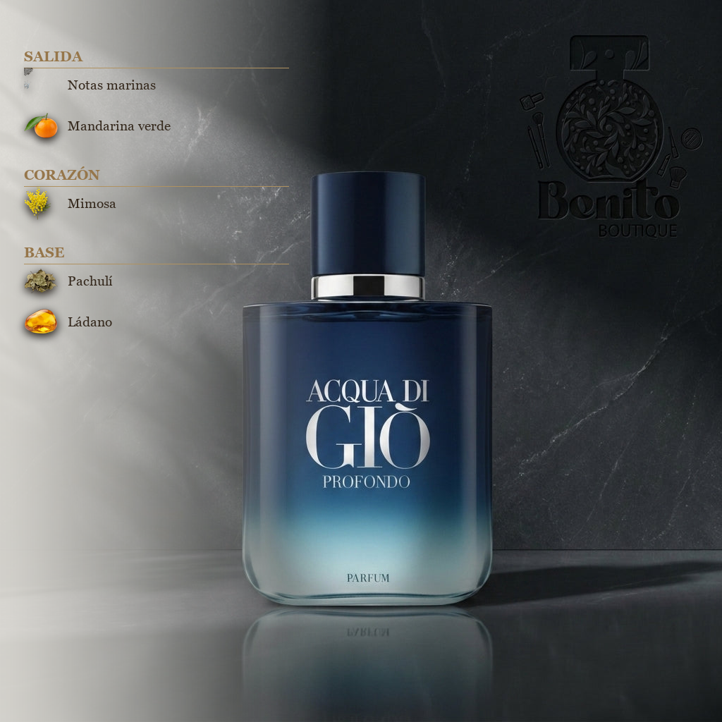 GIORGIO ARMANI ACQUA DI GIÒ PROFONDO PARFUM - Notas olfativas