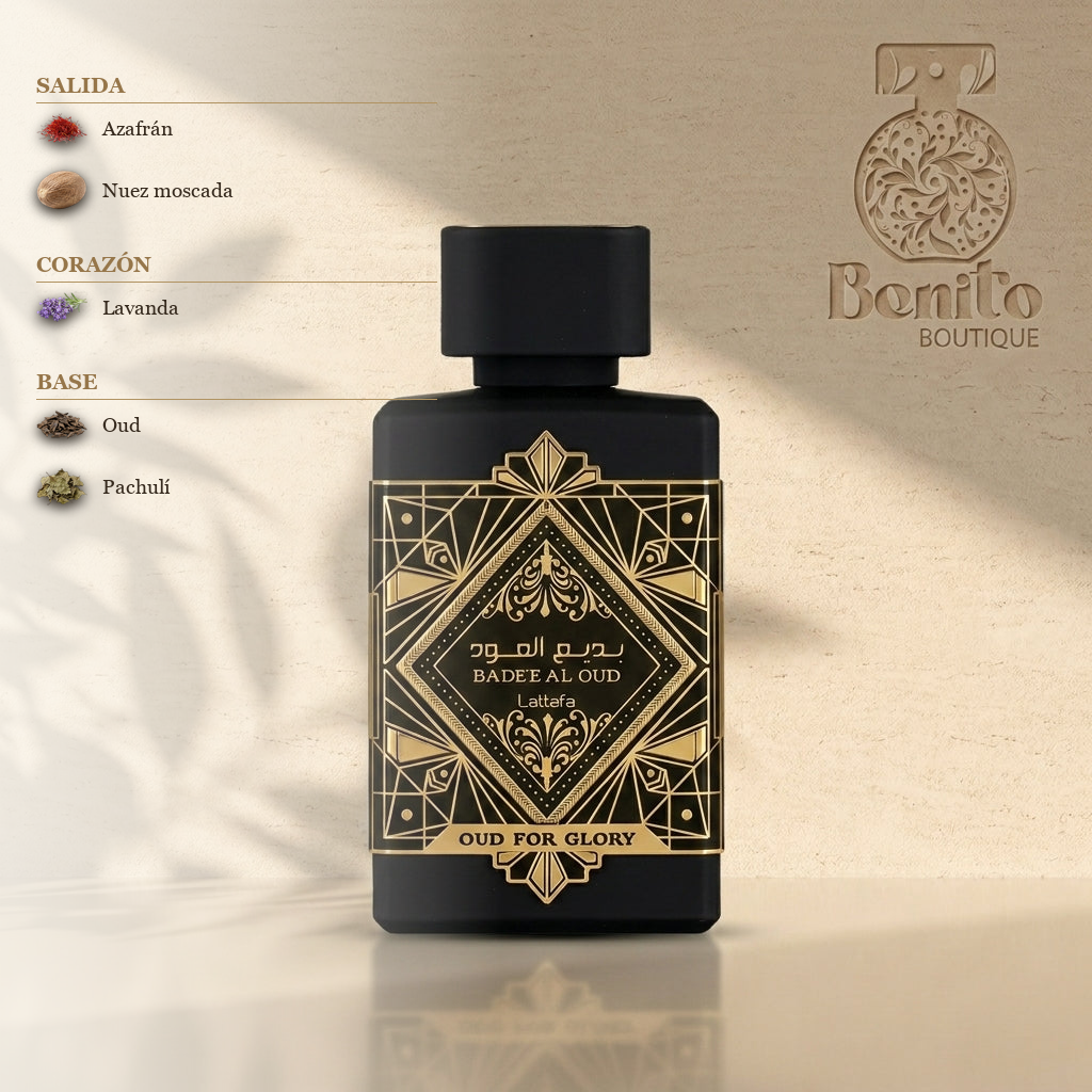 LATTAFA BADEE AL OUD FOR GLORY EDP - Notas olfativas