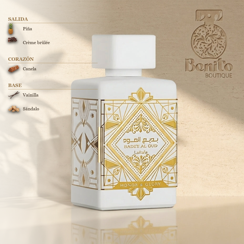 LATTAFA BADE'E AL OUD HONOR & GLORY EDP - Notas olfativas
