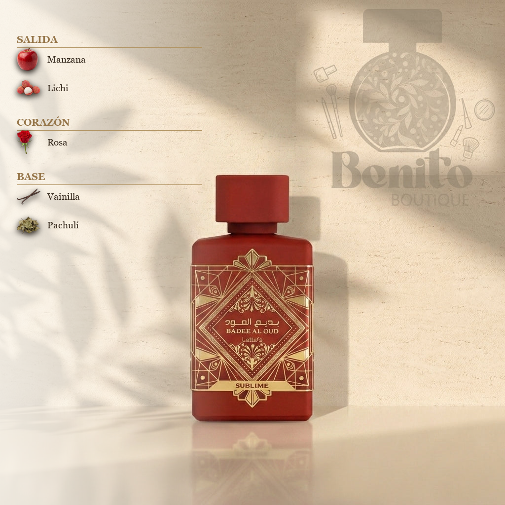 LATTAFA BADEE AL OUD SUBLIME EDP - Notas olfativas