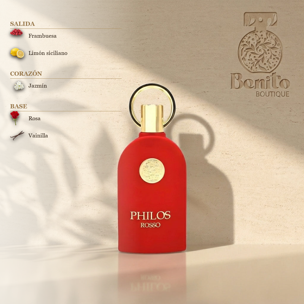 MAISON ALHAMBRA PHILOS ROSSO EDP - Notas olfativas