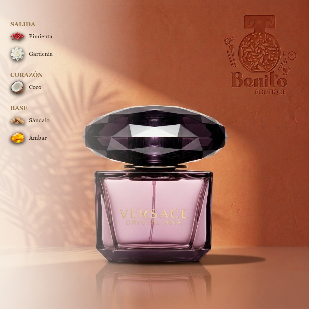 VERSACE CRYSTAL NOIR EDP - Notas olfativas